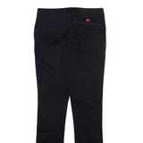 DICKIES Womens Trousers Blue Slim Straight W28 L31