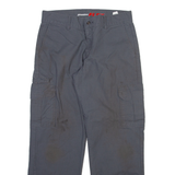 DICKIES Cargo Mens Trousers Grey Regular Straight W32 L30