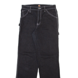 DICKIES Carpenter Womens Trousers Black Regular Straight W27 L30