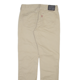 LEVI'S 514 Mens Trousers Beige Slim Straight W32 L34