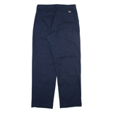 DICKIES Mens Trousers Blue Regular Straight W34 L32