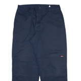 DICKIES Mens Trousers Blue Relaxed Straight W38 L32