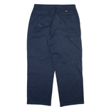 DICKIES Mens Trousers Blue Relaxed Straight W38 L32