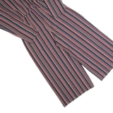 Womens Jumpsuit Black Striped 90s Wide-Leg S