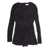 ZIMMERMANN Womens Playsuit Black Wide-Leg Silk S