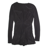 ZIMMERMANN Womens Playsuit Black Wide-Leg Silk S