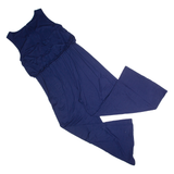 PHASE EIGHT Womens Jumpsuit Blue Wide-Leg UK 14