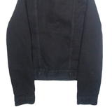 LEVI'S Womens Sherpa Lined Denim Jacket Black XS