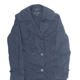 ARMANI JEANS Womens Overcoat Jacket Blue L