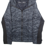 GUESS Womens Parka Coat Black Hooded L