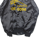 AMERICAS JACKETS Mens Varsity Jacket Black Nylon USA XS