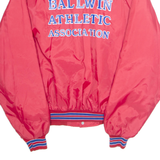 BIRDIE Mens Varsity Jacket Red Nylon USA 2XL