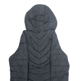 REEBOK Womens Parka Coat Black Hooded L