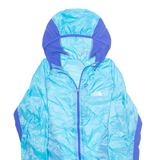 THE NORTH FACE Womens Rain Jacket Blue Nylon Hooded M