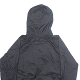 FILA Womens Rain Jacket Black Nylon Hooded L