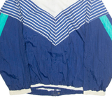 AVIAT SPORTIF Mens Shell Jacket Blue Nylon Striped L
