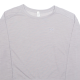 UNDER ARMOUR Cropped Womens T-Shirt Purple Long Sleeve XS