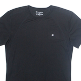 CHAMPION Womens T-Shirt Black XL