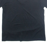 NIKE Just Do It Womens T-Shirt Black V-Neck XL