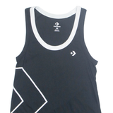 CONVERSE Womens Vest Black Sleeveless XS