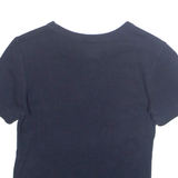 CHAMPION Cropped Womens T-Shirt Blue S