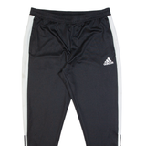 ADIDAS Mens Track Pants Black Skinny XL W34 L29