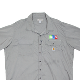 CARHARTT Bcs Mens Worker Shirt Grey 2XL