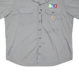 CARHARTT Bcs Mens Worker Shirt Grey 2XL