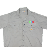 CARHARTT Mens Worker Shirt Grey 2XL