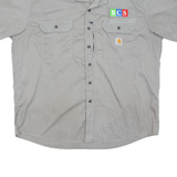 CARHARTT Mens Worker Shirt Grey 2XL
