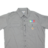 CARHARTT Mens Worker Shirt Grey 2XL