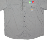CARHARTT Mens Worker Shirt Grey 2XL