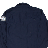 DICKIES Pyle People Deliver Mens Worker Shirt Blue Long Sleeve L