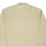 DICKIES Tall Mens Worker Shirt Beige Long Sleeve XL