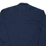 DICKIES Mens Worker Shirt Blue Long Sleeve XL