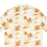 H&M Mens Hawaiian Shirt Beige Floral S