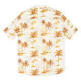 H&M Mens Hawaiian Shirt Beige Floral S