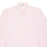 Womens Plain Shirt Pink Long Sleeve M