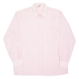 Womens Plain Shirt Pink Long Sleeve M