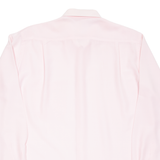Womens Plain Shirt Pink Long Sleeve M