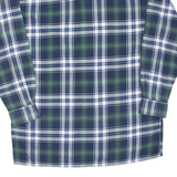 EXPLORER Mens Flannel Shirt Green Check Long Sleeve L