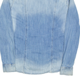 GUESS Womens Denim Shirt Blue Long Sleeve UK 8