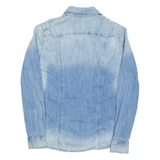 GUESS Womens Denim Shirt Blue Long Sleeve UK 8