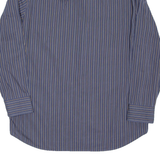 BOSS Mens Shirt Blue Striped Long Sleeve L