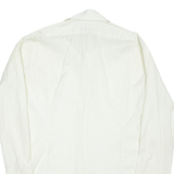 Mens Formal Shirt Cream Long Sleeve XL