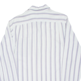 DKNY Mens Shirt Blue Striped Long Sleeve S