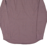 BOSS Slim Fit Mens Shirt Red Spotted Long Sleeve M