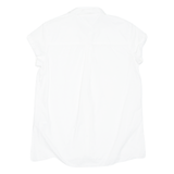 TOMMY HILFIGER Womens Plain Shirt White UK 6