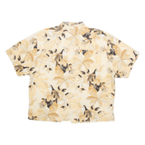 BERMUDA BAY Mens Hawaiian Shirt Beige Floral XL