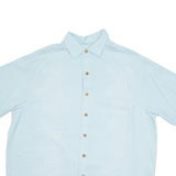 CARIBBEAN Mens Shirt Blue Fair Isle XL